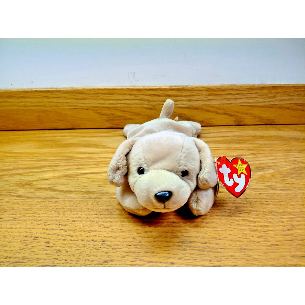 Ty Beanie Baby Buster the Dog 1999 Plush Toy – Original with Tag (Slight Wear)